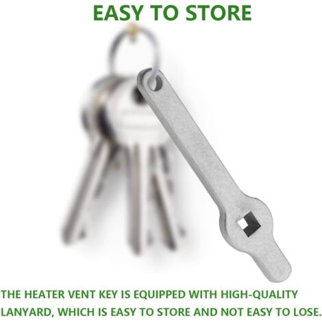 AlwaysH Stainless steel radiator bleed key 3H-010-SCH Square key