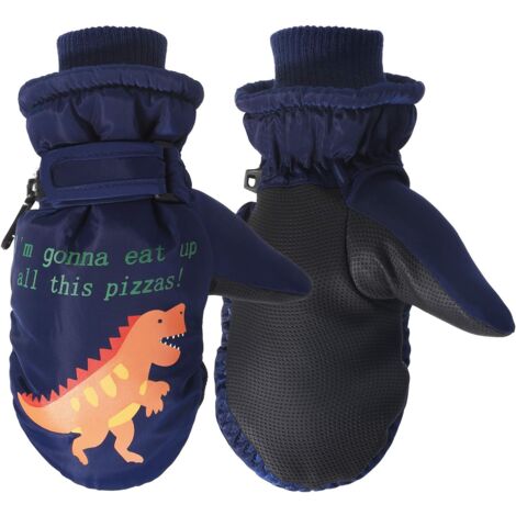 AlwaysH Kids Ski Gloves, Girls Boys Ski Mittens Winter Warm Gloves