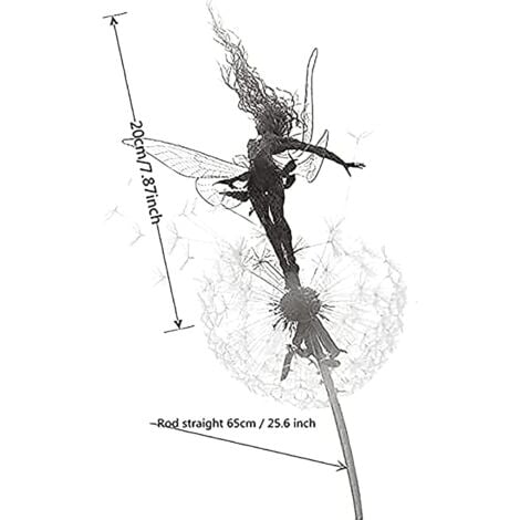 AlwaysH Garden Art Sculpture Dance Yard Decorations Stainless Steel Garden Garden Ornaments Garden Dandelion for Outdoor Decoration