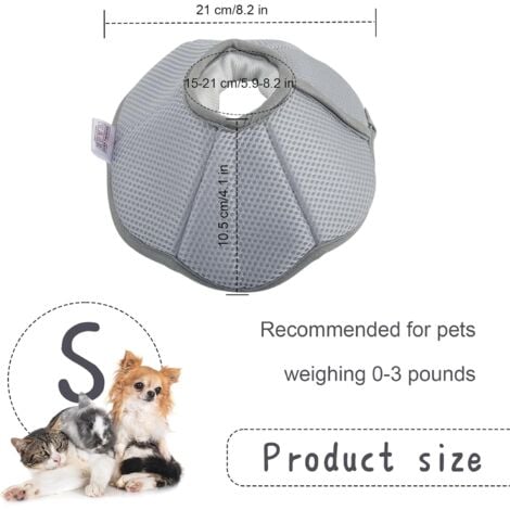 AlwaysH Cat Collar, Adjustable Anti-Scratch Cat Collar, Anti-Scratch Kitten Collar, Soft Cat Collar, Fabric Cat Collar, Anti-Licking Wound, Suitable for Kittens, Puppies