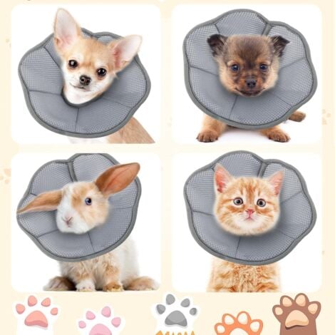 AlwaysH Cat Collar, Adjustable Anti-Scratch Cat Collar, Anti-Scratch Kitten Collar, Soft Cat Collar, Fabric Cat Collar, Anti-Licking Wound, Suitable for Kittens, Puppies