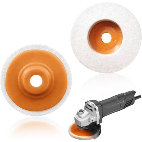 AlwaysH 2pcs 125 Angle Grinder Wool Polishing Wheels for Polish Jewelry Glass Metal Diameter 125mm Thickness 12mm 2pcs Stainless Steel Long Handle Hand Weeder Garden Tool for Weed Removal