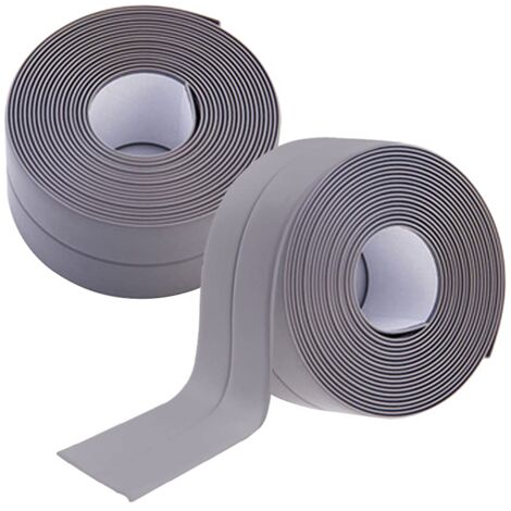AlwaysH Pieces Self Adhesive Bathroom Seal Gray PVC Waterproof Strip ...