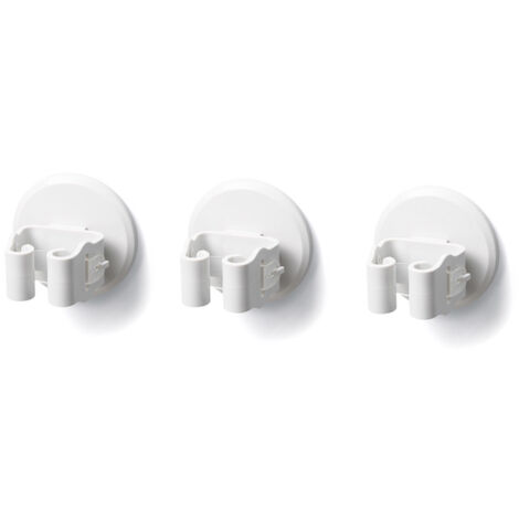 AlwaysH Pieces Mop Clip Storage Shelf Storage Shelf Storage Shelf Broom Clips Mop Broom Holder Mop Holder Mops Broom Holder White Broom Clip 7.57.56cm