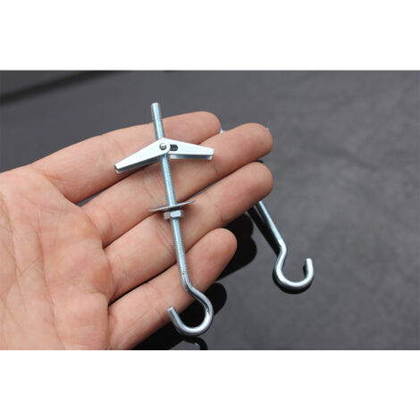 AlwaysH 12Pcs Ceiling Hooks M4/90mm Carbon Steel Ceiling Mounting Hook ...