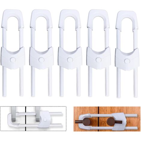AlwaysH Pieces U-Shaped Lock Child Safety Lock, Sliding