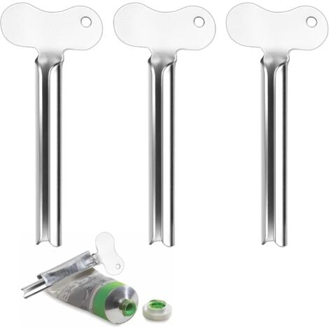 AlwaysH 3pcs Toothpaste Tube Squeezer, Tube Squeezer, Metal Tube Squeezer, Very Practical, for Hand Cream, Toothpaste, Pigments and Mustard Tubular Goods