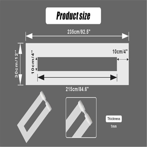 Foldable Silicone Parking Lot Stencil – Easy-to-Use Line Template For Road & Pavement Marking