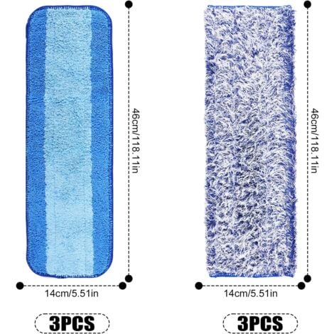 AlwaysH Replacement Mop Pads for Bona, Washable Microfiber Cleaning Pads Reusable Replacement Mop Pads for Bona, Hardwood and Multi-Surface