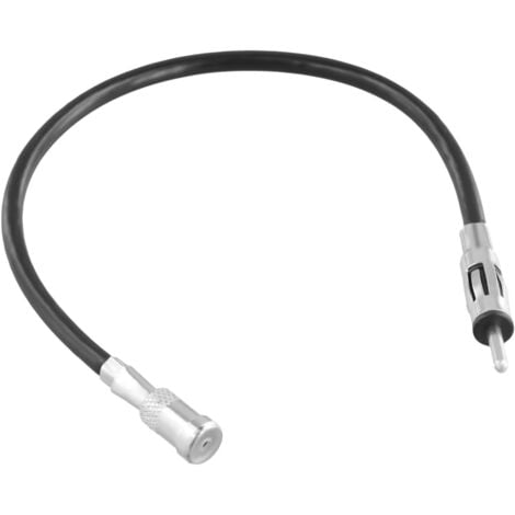 AlwaysH Car Stereo Radio Antenna Adapter Cable, DIN to ISO Vehicle Antenna with Extension Cable, Car Multimedia Receiver Antenna Connection