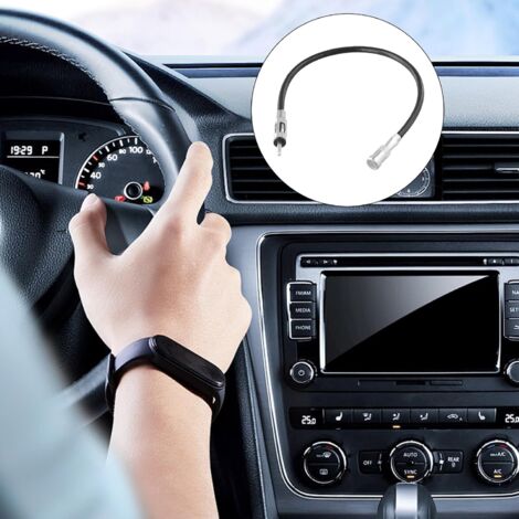 AlwaysH Car Stereo Radio Antenna Adapter Cable, DIN to ISO Vehicle Antenna with Extension Cable, Car Multimedia Receiver Antenna Connection