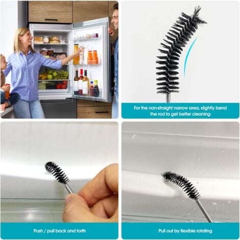 AlwaysH Flexible Feeder Tube Cleaning Brush - Pipe Cleaning Tool - Black