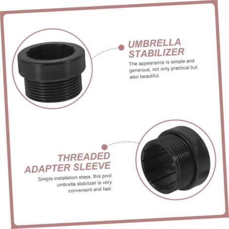 AlwaysH 2Pcs Umbrella Stabilizer Adapter for Patio Umbrella Pole Practical and Durable for Patio and Outdoor