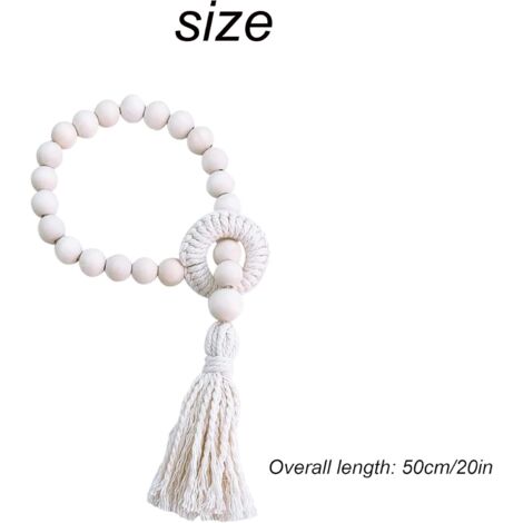 AlwaysH Pack Decorative Rope Curtain Tieback with Adjustable Rope Simple Braided Cotton Curtain Buckle Practical Rope Curtain Tiebacks for Home Hotel Window Decoration
