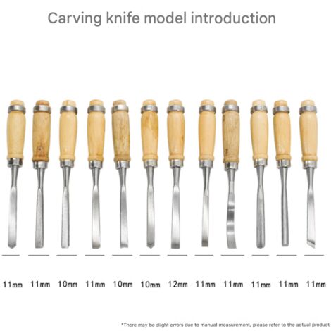AlwaysH Wood Chisel Set - 12 Pcs Sharp Woodworking Tools Set with ...