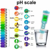 JIhuahe 5-in-1 Digital Salinity And PH Tester Meter For Pool, Aquarium