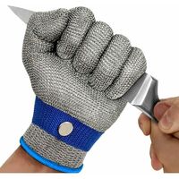 Pairs Level 5 Cut Resistant Gloves, Food Grade Material, Kitchen Work Glove,  Oyster Shelling, Fish Filleting, Meat Cutting, Carving, Gray