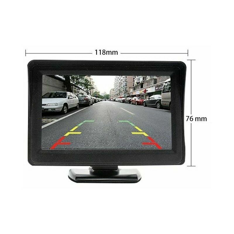 7 LCD Kabellos Rückseiten Kamera Auto Monitor Rückfahrkamera Set LKW Bus  Funk 
