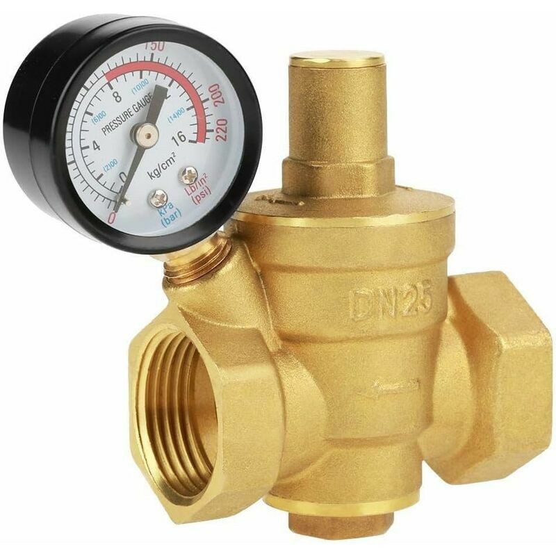 Dn25 Einstellbarer Wasserdruck-Reduzierregler, Messing-Wasserdruck