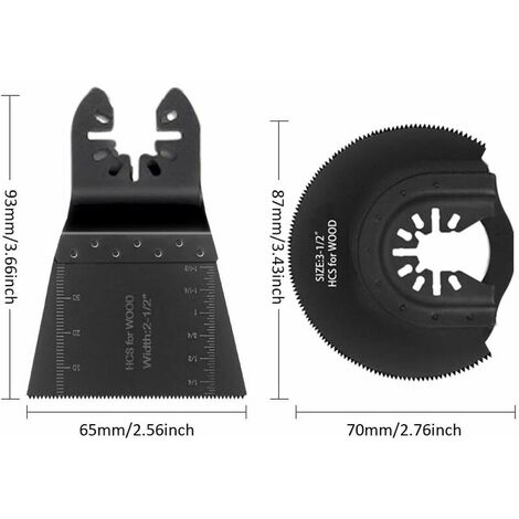 VEVOR Kit Scie à Outil Oscillant 45 - 47 HRC Lame Outil