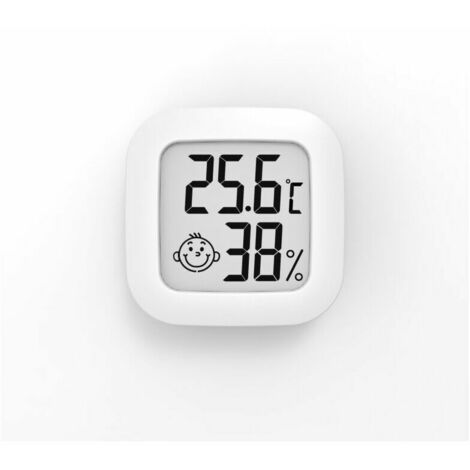 4 Stück Mini-LCD-Thermometer, Innen-Hygrometer, Heim-Termometer, geeignet  für Kinderzimmer, Seniorenzimmer usw