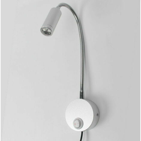 Dimmbare Touch-Wand-Leselampe, LED-Kopfteil-Leseleuchte mit USB-Anschluss  und Schalter, flexible Schwanenhalsleuchte mit Steckdose