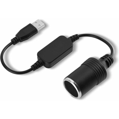Stromkabel 5 V USB C Stecker auf 12 V Zigarettenanzünder-Buchse, 12 V/24 V  Mini Dual USB Auto Schnellladung des Ladegeräts, für Fahrrecorder, Auto