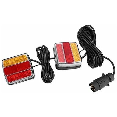 LED-Rücklicht, Rücklicht, IP68, wasserdicht, rot, gelb, 12 V, Blinker,  Sicherheitswarnleuchte für LKW-Anhänger