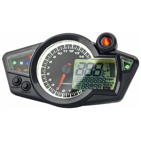Motorrad-Tachometer, LCD-Digital-Kilometerzähler, 12 V 14000 U/min