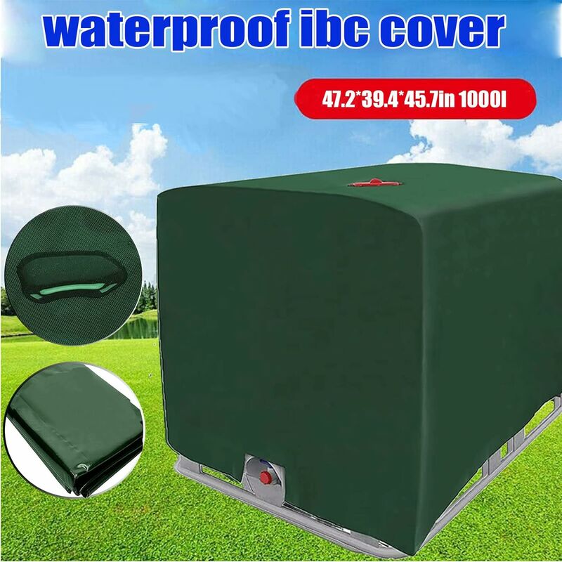 IBC-Tankabdeckung, grüne IBC-Containerabdeckung, 1000 l grüne
