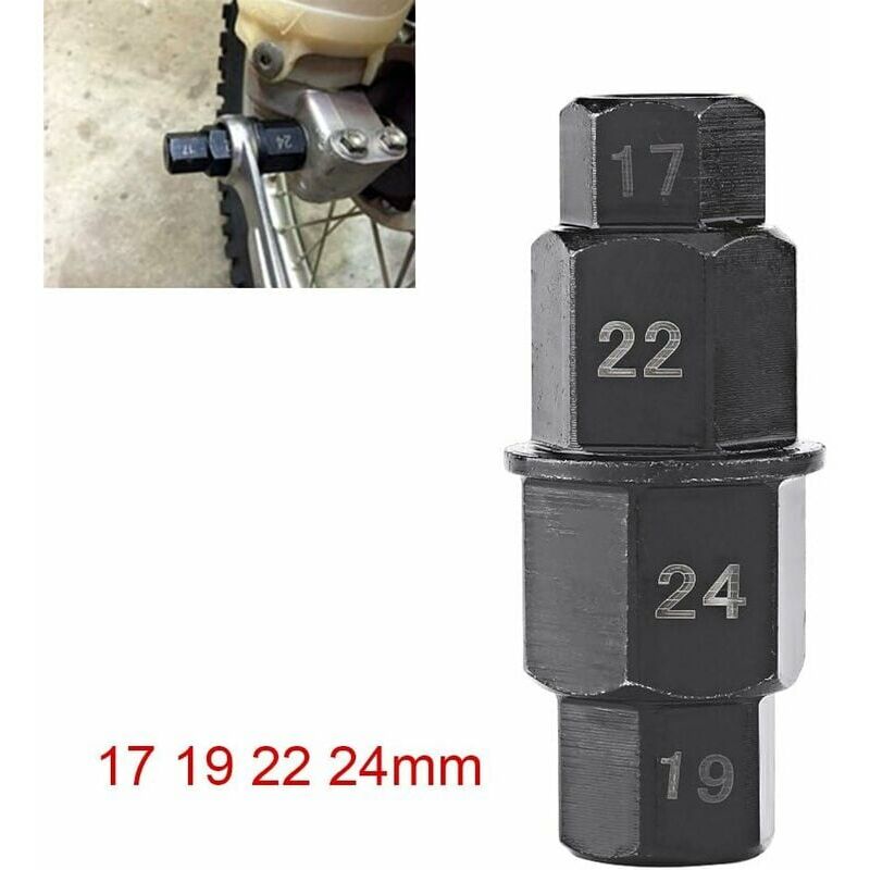 1pc 17 19 22 Motorrad Vorderrad Adapter Schlüssel Demontage Montage Motorrad  Vorderrad Achse 24mm