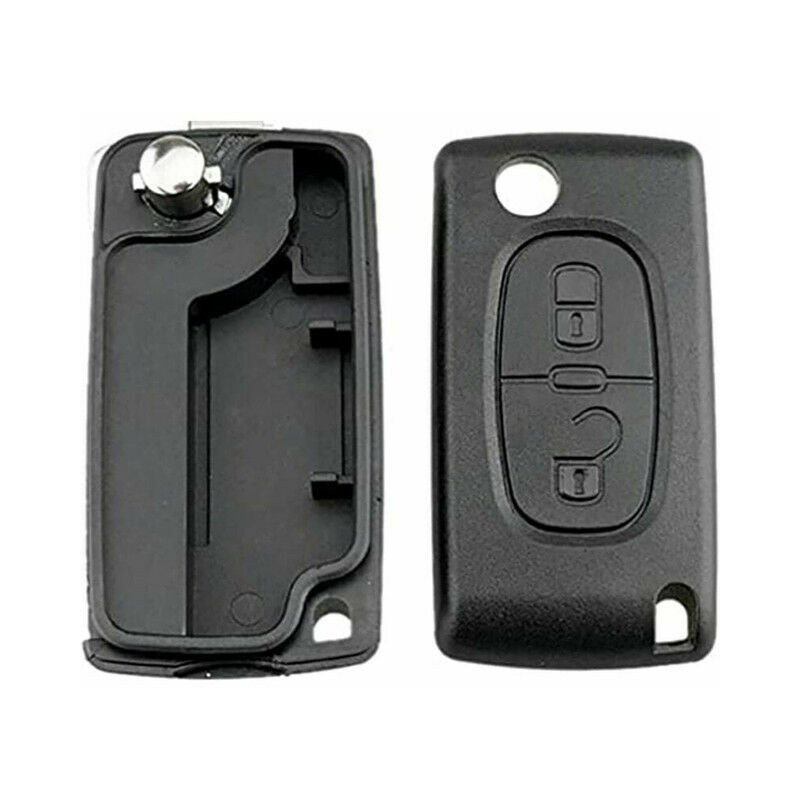 2 Tasten Schlüsselgehäuse kompatibel CE0523 Klappschlüssel für