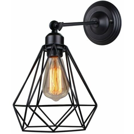 BRILLIANT Lampe, A60, Wandspot Metall/Holz/Textil, 25W,Normallampen Vonnie E27, schwarz/holzfarbend, (nicht enthalten) 1x