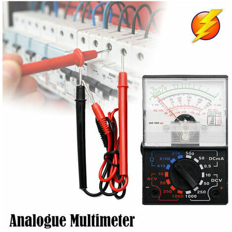 Analoges Multimeter, elektrisches Voltmeter, Durchgangsprüfer YX 1000 A AC  DC