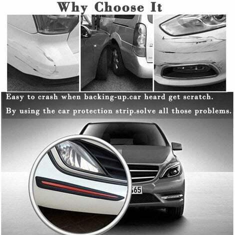 Stück Auto-Schutzaufkleber, Frontstoßstange, Hinterkante, Eckenschutz,  Kratzschutzstreifen für Auto, SUV, MPV, Limousine