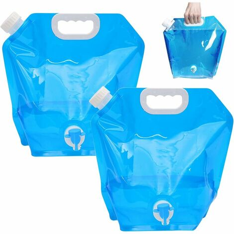 Parts 10L faltbare Wasserflaschen mit Wasserhahn, wiederverwendbarer  faltbarer Trinkwassertank, für Sport, Camping, Wandern, Picknicks,  Grillabende, Outdoor