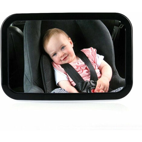 Baby-Auto-Rücksitzspiegel, Kinder-Rücksitzspiegel, super klare Weitsicht,  360° verstellbares drehbares Acryl, 100 % bruchsicherer