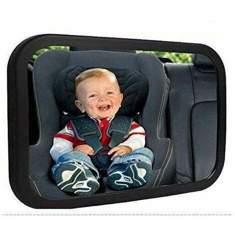 Baby-Auto-Rücksitzspiegel, Kinder-Rücksitzspiegel, super klare Weitsicht,  360° verstellbares drehbares Acryl, 100 % bruchsicherer
