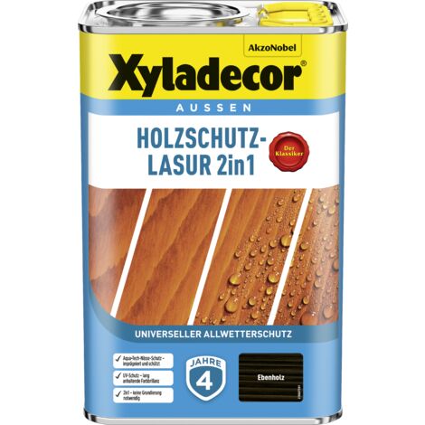 XYLADECOR Holzschutzlasur 2in1 Ebenholz 4L - 5614864