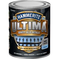 Hammerite Metallschutzlack Ultima Glänzend, Silber, RAL 9006, 750 ml