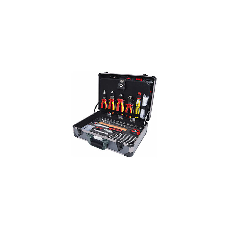 KS Tools 566813 1/4'' + 1/2'' Elektriker-Werkzeugkoffer 128