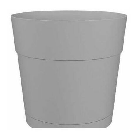 Maison Bureau Balcon Plante ronde plastique porte Semoir Pot Fleurs blanc  19cm diamètre 
