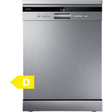 Comfee – Lave-vaisselle pose libre 60cm 44dB – 14 couverts – 8 programmes – Affichage LED – Acier inoxydable – Ouverture automatique