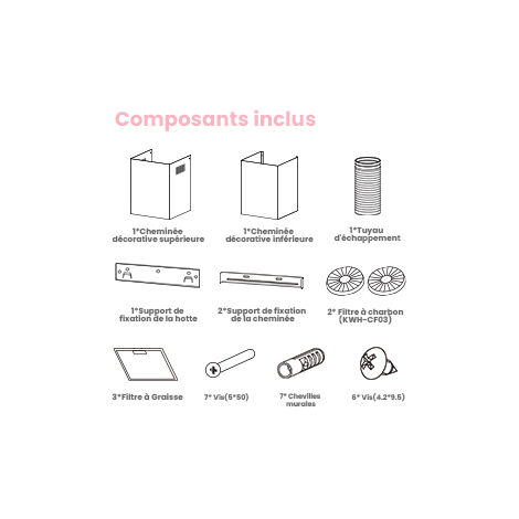 [JAMAIS UTILISÉ] Comfee Hotte Aspirante Tactile 90cm Classe A+++ 650 m³/h Énergétique 4 Vitesse-Agiter 2 Filtres à Charbon LED Affichage En Inox Noir