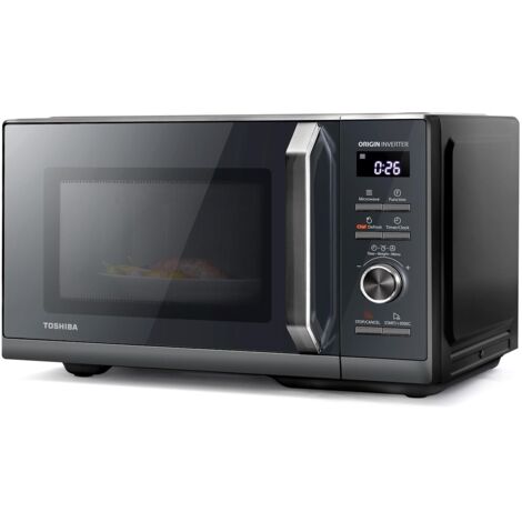 Micro-ondes combiné pose libre- TOSHIBA - MW3-AG25PFI(MG)  - Inverter - 900W - Grill 1000 W - 25L 3-in-1 - Gris morandi
