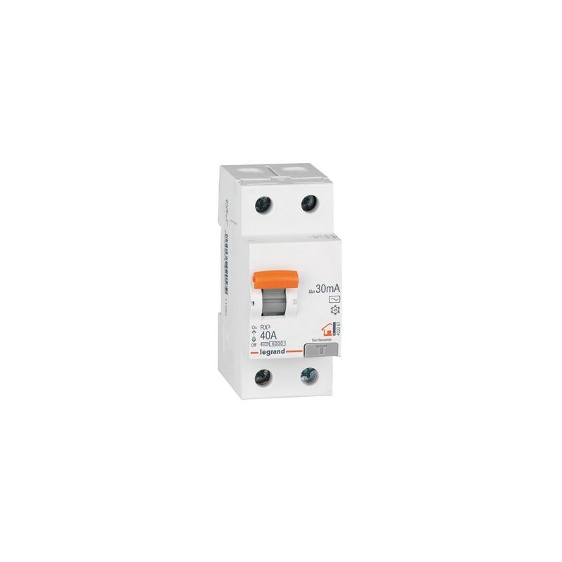 Interrupteur différentiel magnétothermique Hager 4P 300MA 20A AFP470H