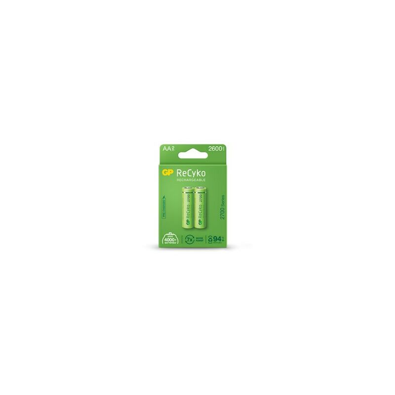 Rechargeable batteries AA/LR6, 1.2V, 2600mAh, ReCyko, 2 pc, GP 