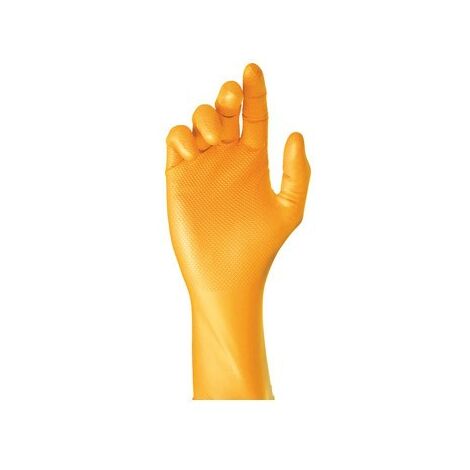 Stocker Gants de travail en nitrile ultra fins 8/S Orange