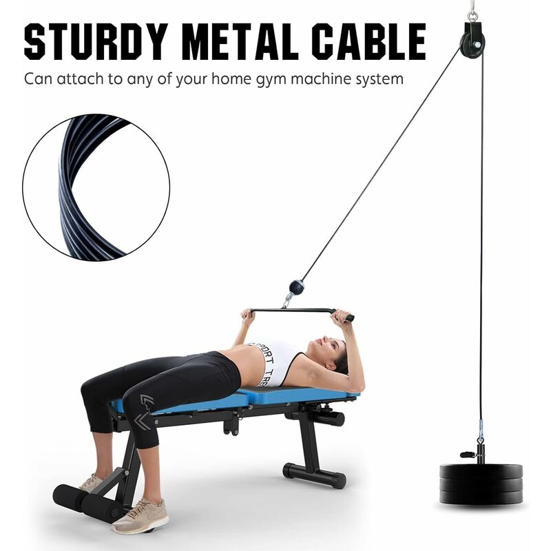 Câble d'acier de 5 mm pour appareils de musculation et de fitness.