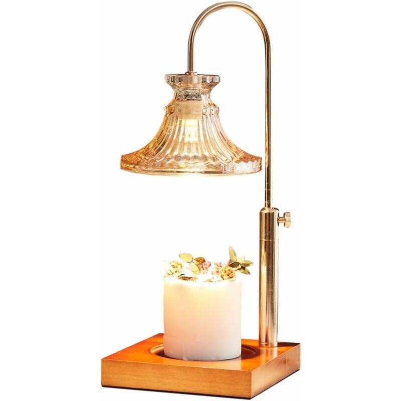 Lampe chauffe-bougie électrique parfum cire fondue spa décoration lampe de  table avec minuterie